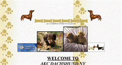 Desktop Screenshot of akcdachshundny.com